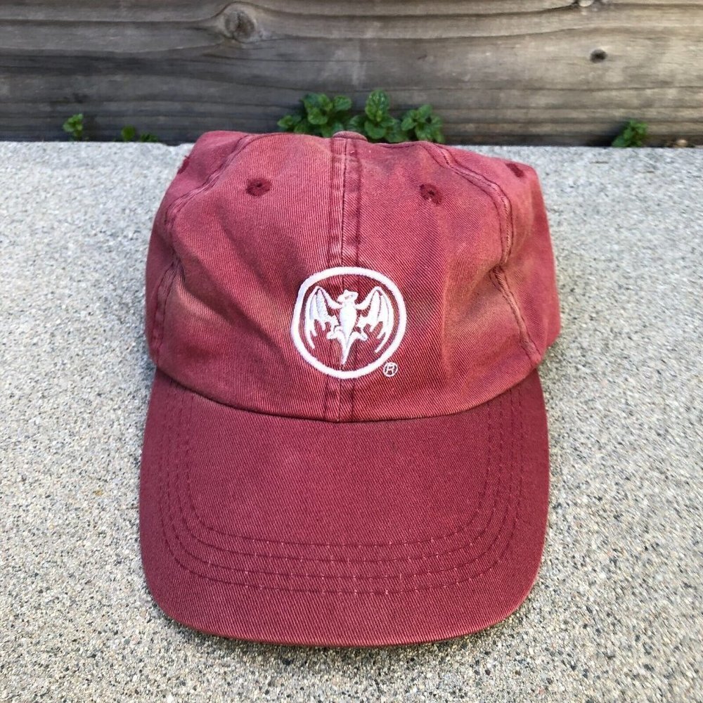 Vintage BACARDI RUM Baseball Dad Hat Unisex Red Adjustable Cap Logo​​​​​​